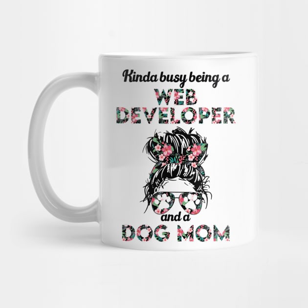 Web developer job title and dog  . Perfect fitting present for mom girlfriend mother boyfriend mama gigi nana mum uncle dad father friend him or her by SerenityByAlex